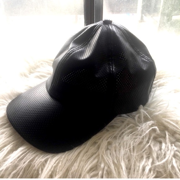 Aritzia Perforated Vegan Leather Hat